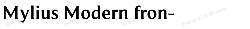 Mylius Modern fron字体转换
